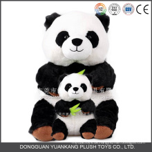 Großhandelsschwarzes und weißes Panda-Teddybär-Puppe-weiches Panda-Plüsch-Spielzeug